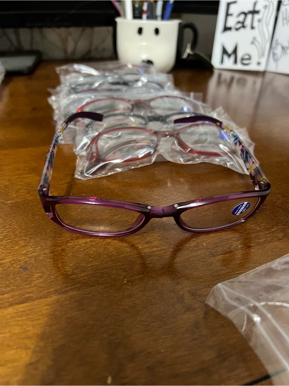 Reading Glasses Floral Temple 1.5 Strength